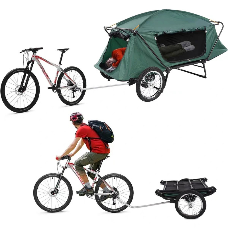 Mountain Biking Camp - จักรยานไฟฟ้า จักรยานเสือภูเขา รถพ่วงสำหรับตั้งแคมป์ รถแคมป์ปิ้งกลางแจ้ง อุปกรณ์ปั่นจักรยานและตั้งแคมป์ เต็นท์ยกพื้น