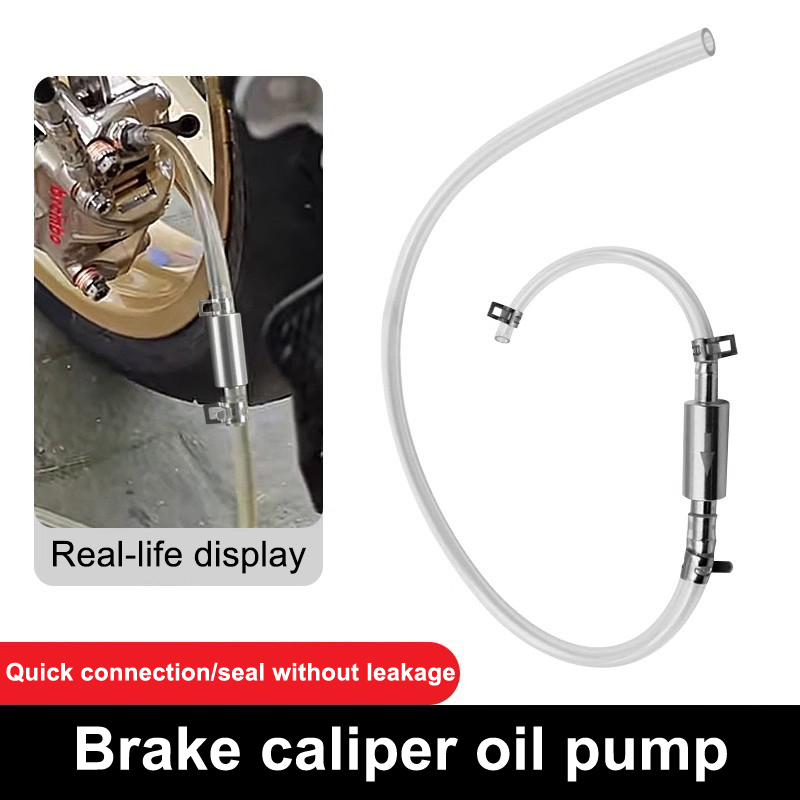 Hydraulic Brake Bleed - เครื่องมือปั๊มเปลี่ยนถ่ายน้ำมันเบรกสำหรับรถยนต์และมอเตอร์ไซค์ แบบไฮดรอลิก พร้อมระบบเชื่อมต่อ/ซีลรวดเร็ว ไม่รั่วซึม