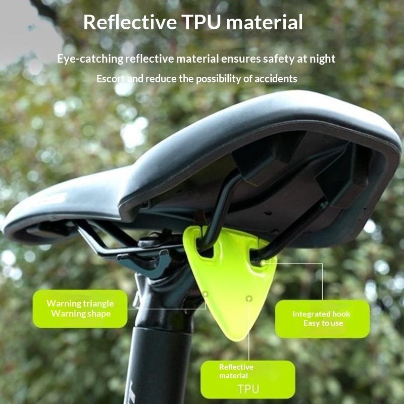 Mountain Biking Lights - ใหม่! ชุด 10 ชิ้น สติกเกอร์สะท้อนแสงความสว่างสูงสำหรับไฟท้ายจักรยาน ใช้เตือนภัยขณะปั่นกลางคืน