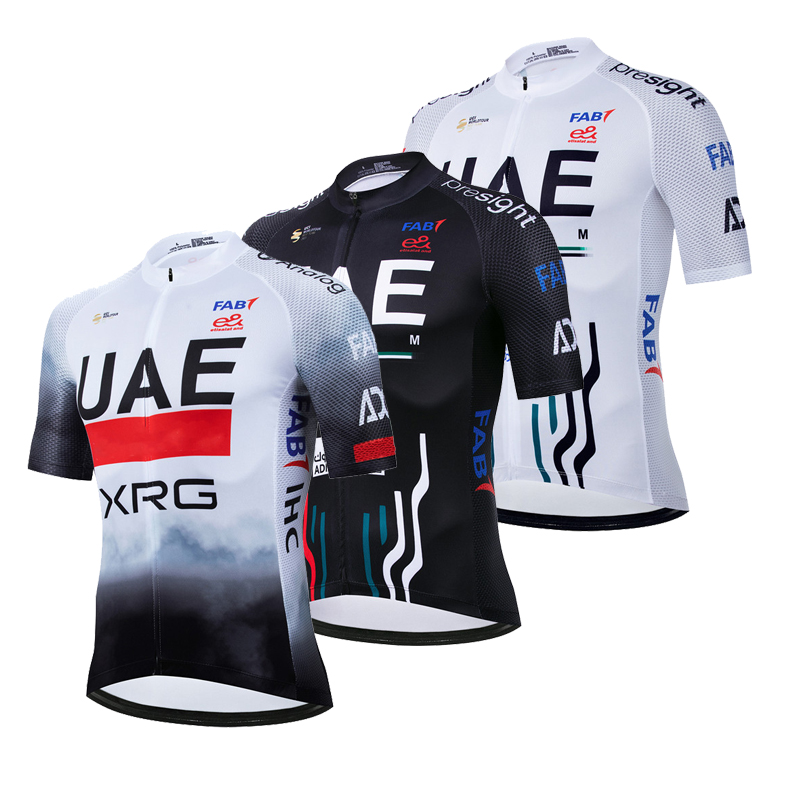 Mountain Biking Uae - ฤดูร้อนผู้ชายแขนสั้นเสื้อเจอร์ซีย์นักปั่นMTB Maillotเสื้อจักรยานBreathable Tricota Mountain UaeทีมProจักรยานกีฬาเสื้อผ้า