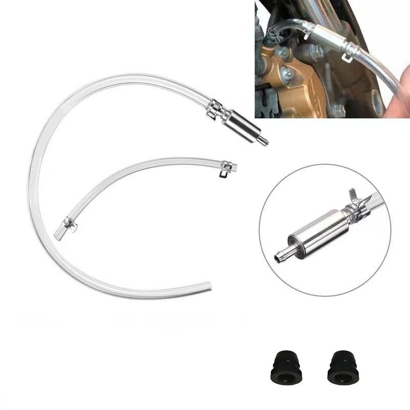 Hydraulic Brake Bleed - ใหม่ # สายยางไล่น้ำมันเบรกมอเตอร์ไซค์ ชุดเครื่องมือไล่น้ำมันเบรกไฮดรอลิก สำหรับการบำรุงรักษาระบบเบรกของมอเตอร์ไซค์ สกู๊ตเตอร์