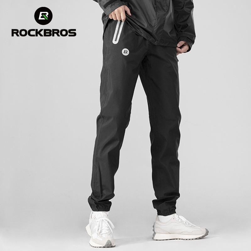Mountain Biking In The Rain - ROCKBROS กางเกงเดินป่ากันน้ำ Breathable ขี่จักรยานกางเกงฤดูร้อนกลางแจ้งกางเกงปีนเขา Mountain Bike
