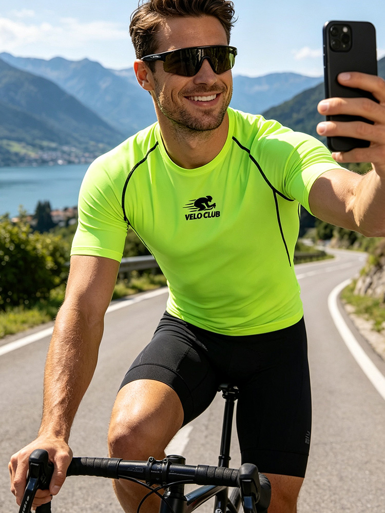 Mountain Biking Shirts - เสื้อยืดปั่นจักรยานแขนสั้นแห้งเร็วสำหรับผู้ชายและผู้หญิง เหมาะสำหรับสโมสรปั่นจักรยาน - J66