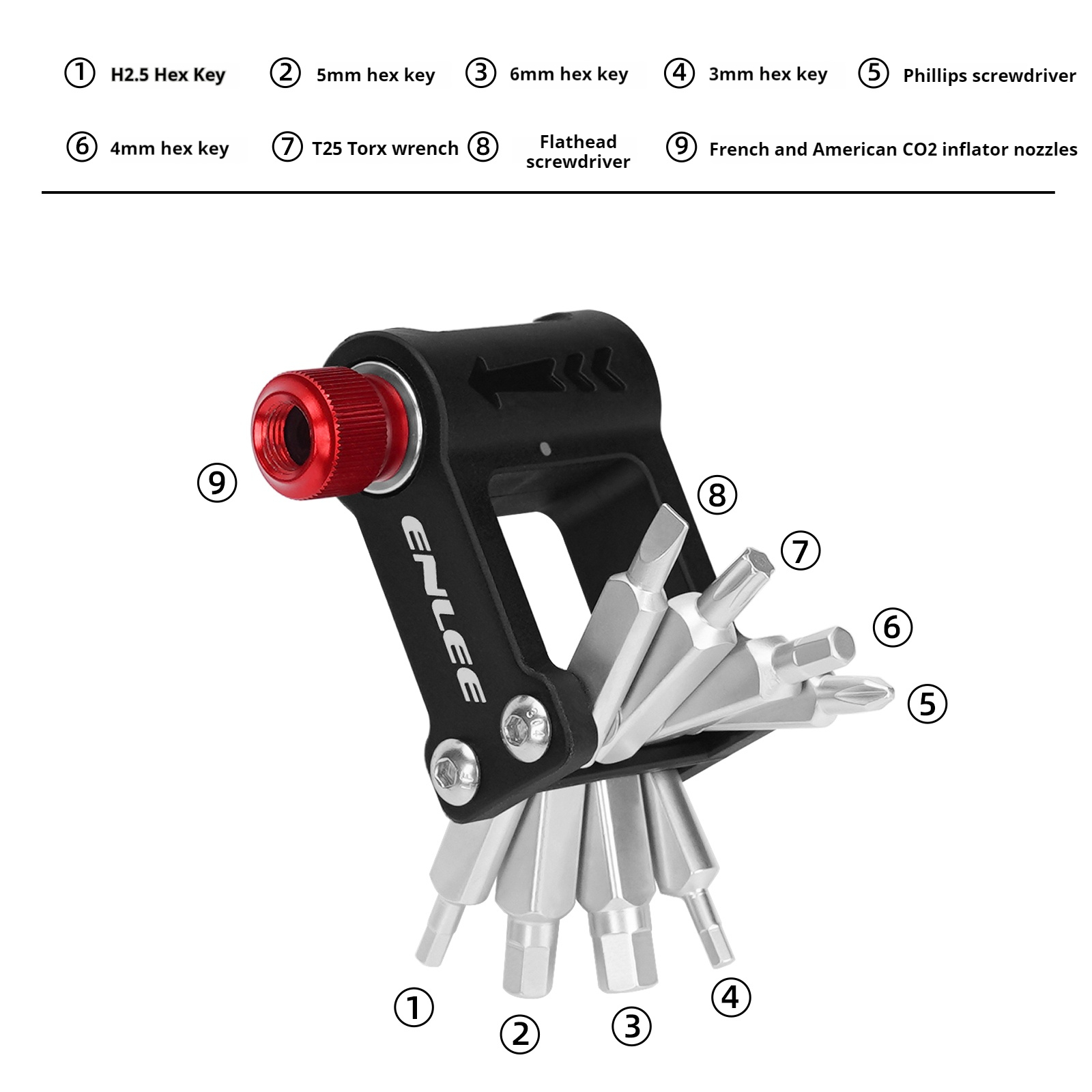 ชุดเครื่องมือซ่อมจักรยาน ENLEE - Mountain Biking Essentials บทวิจารณ์และราคา