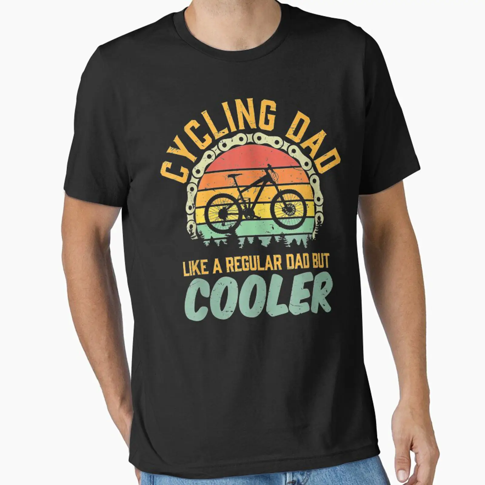 เสื้อยืดวินเทจสำหรับผู้ชาย ลาย - Mountain Biking Essentials บทวิจารณ์และราคา