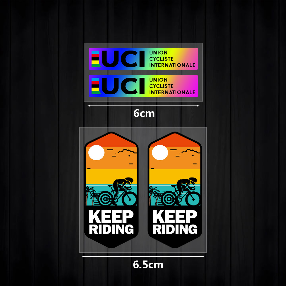 ชุดสติกเกอร์ UCI Keep Riding 1 - Mountain Biking Uci บทวิจารณ์และราคา