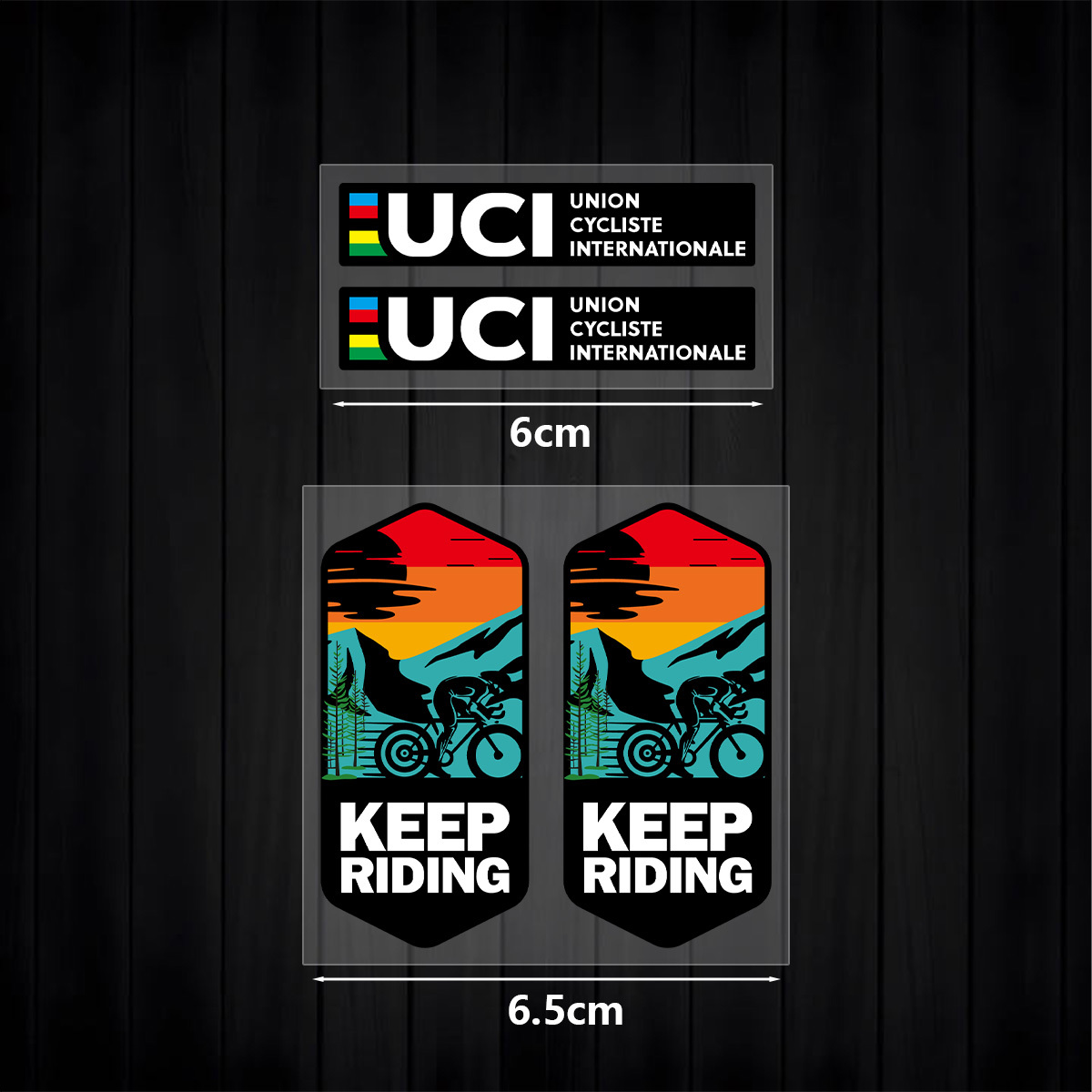 ชุดสติกเกอร์ UCI Keep Riding 1 - Mountain Biking Uci บทวิจารณ์และราคา